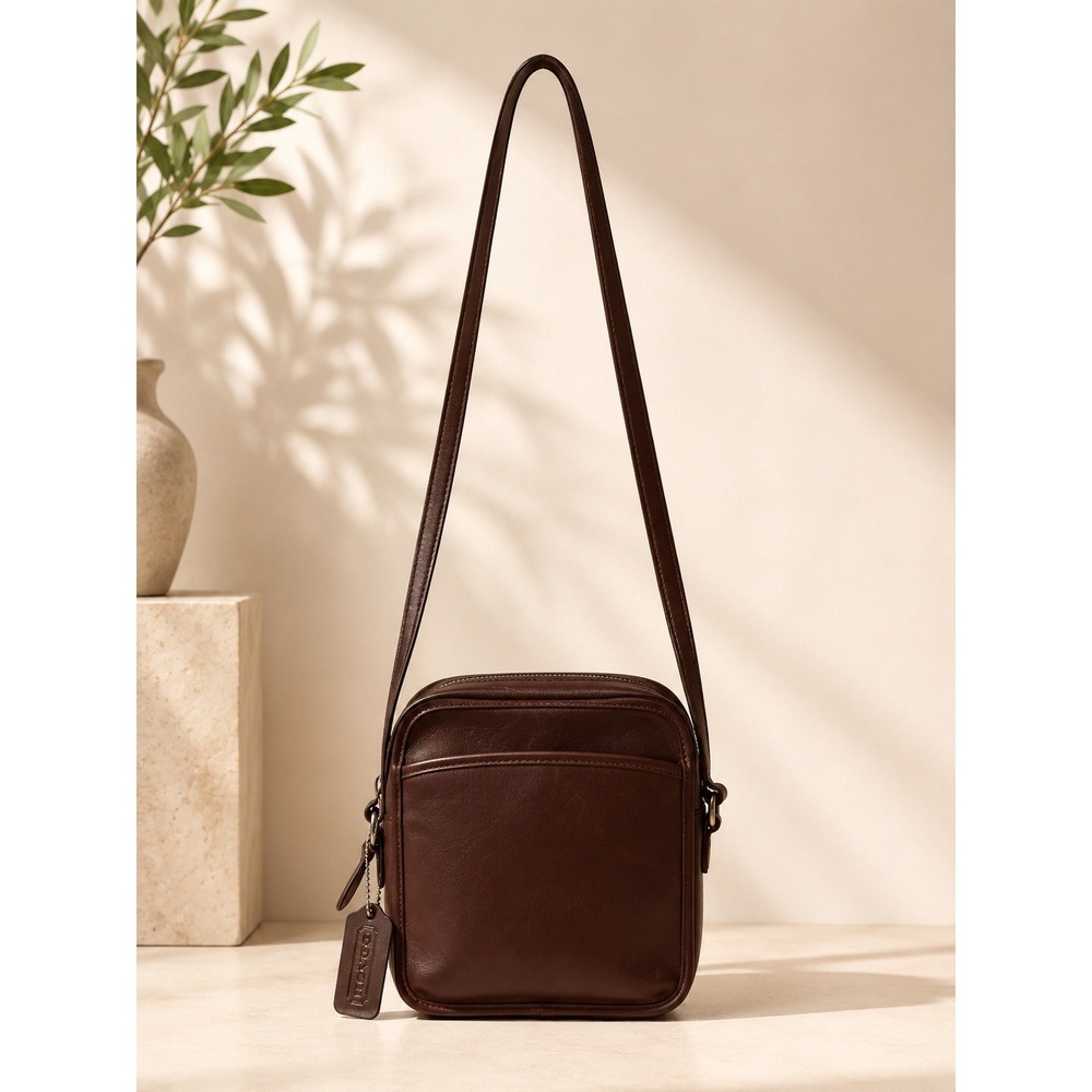 Coach Womens Crossbody Bag Small Brown Vintage Leather Glove Tanned USA 9981